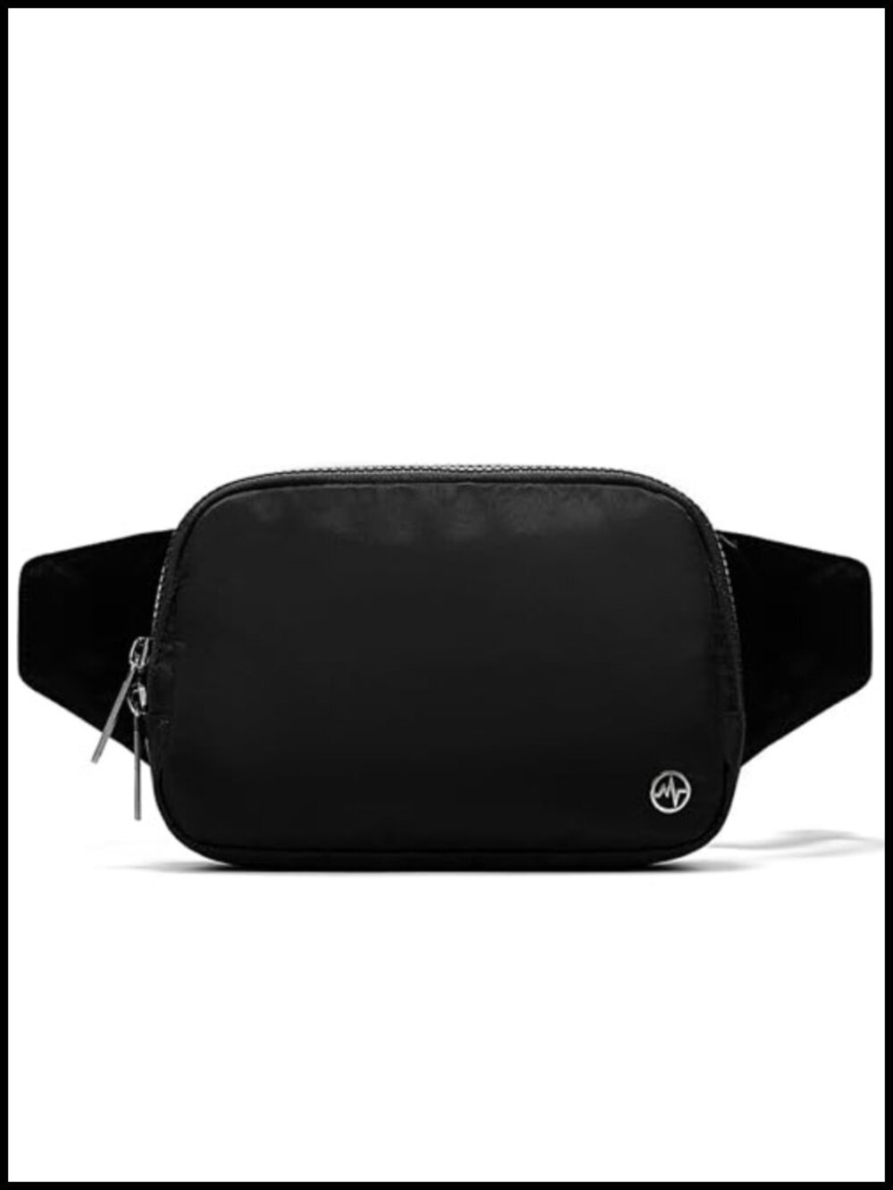 Nylon Belt Bag Large 2L Fanny Pack Crossbody Adjustable Strap